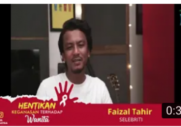 Faizal Tahir  menyokong kempen ‘Hentikan keganasan terhadap wanita’