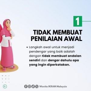 menjadi pendengar baik - mental health - wanita ikram 3